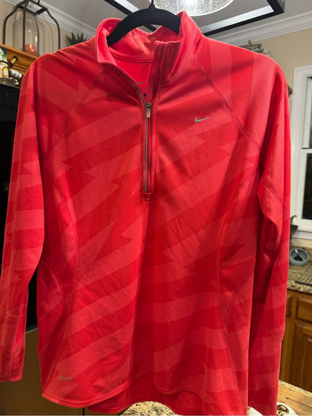 Nike Red Quarter-Zip Women's Athletic Pullover